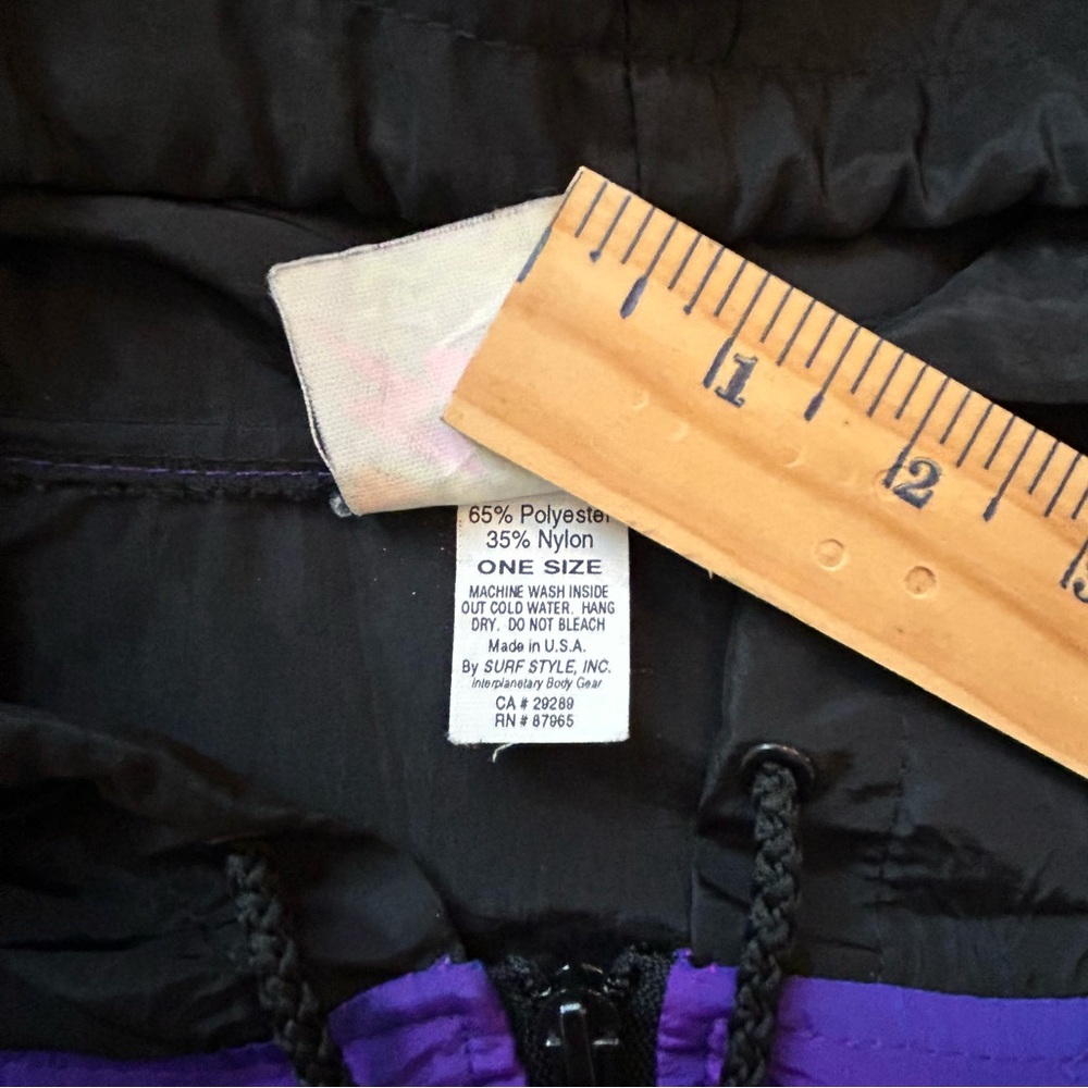 Surf Style Interplanetary Body Gear Anorak Windbreaker Jacket One Size - Picture 10 of 10